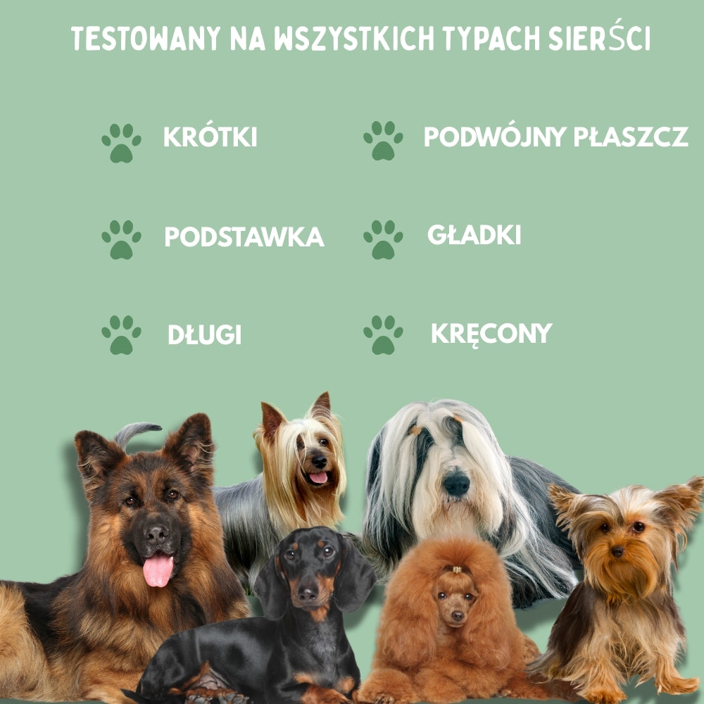 Wielofunkcyjna szczotka parowa 4 w 1 dla psów