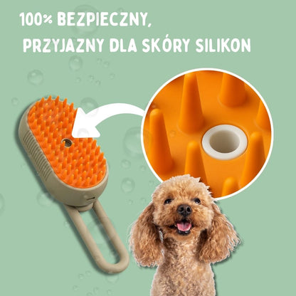 Wielofunkcyjna szczotka parowa 4 w 1 dla psów