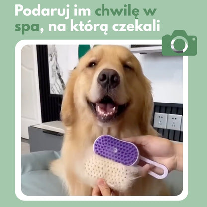 Wielofunkcyjna szczotka parowa 4 w 1 dla psów