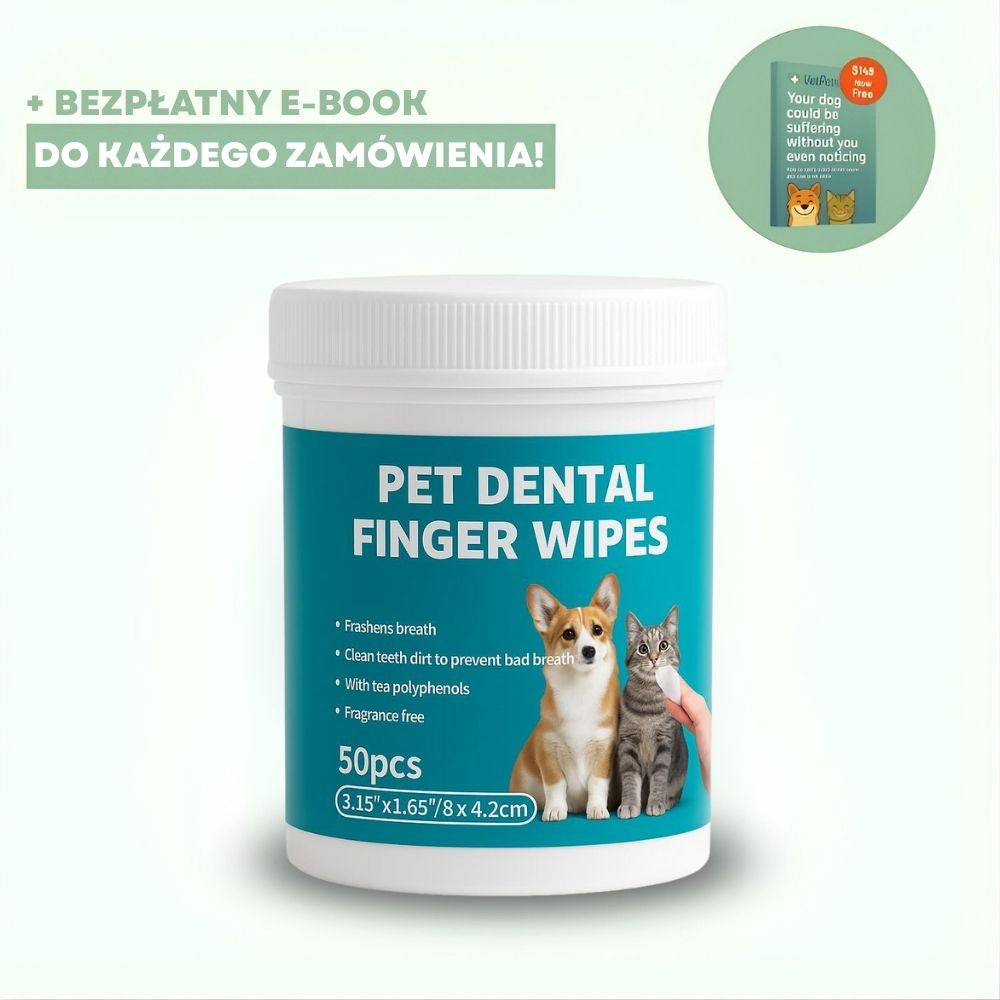 DentaFresh – Chusteczki do Czyszczenia i Ochrony Zębów dla Psów