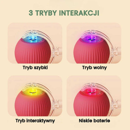 Inteligentna i interaktywna piłka dla psa – ładowana przez USB