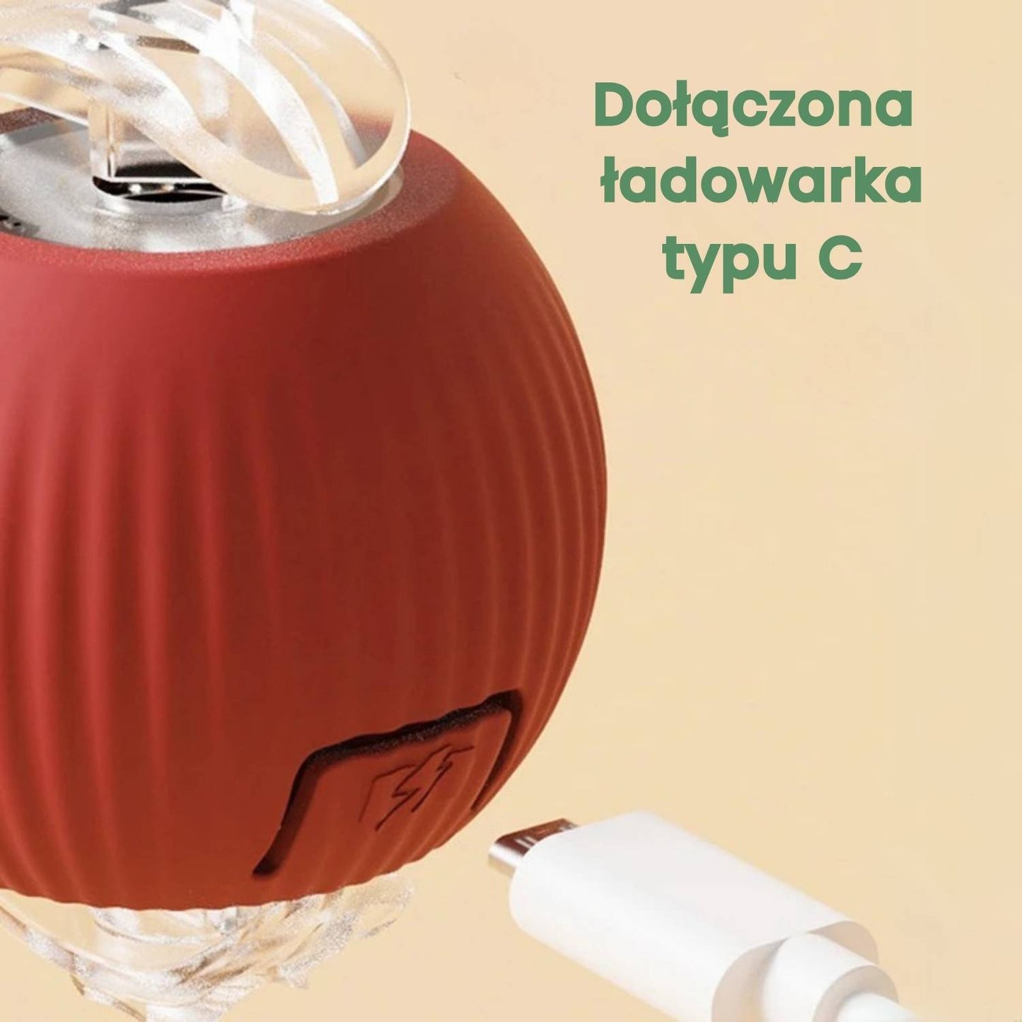 Inteligentna i interaktywna piłka dla psa – ładowana przez USB