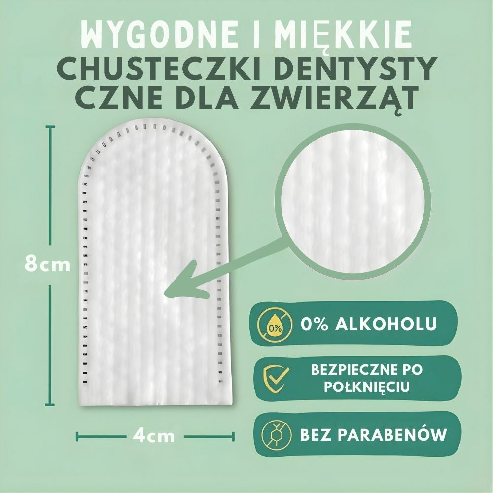 DentaFresh – Chusteczki do Czyszczenia i Ochrony Zębów dla Psów