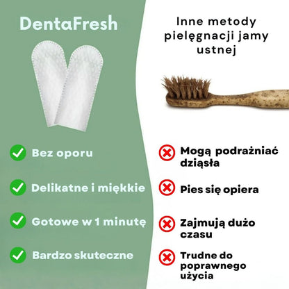 DentaFresh – Chusteczki do Czyszczenia i Ochrony Zębów dla Psów